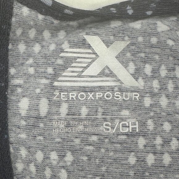 ZeroXposur Women's Size Small Top Sleeveless Patterned Gray Preowned - Picture 3 of 13